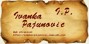Ivanka Pajunović vizit kartica